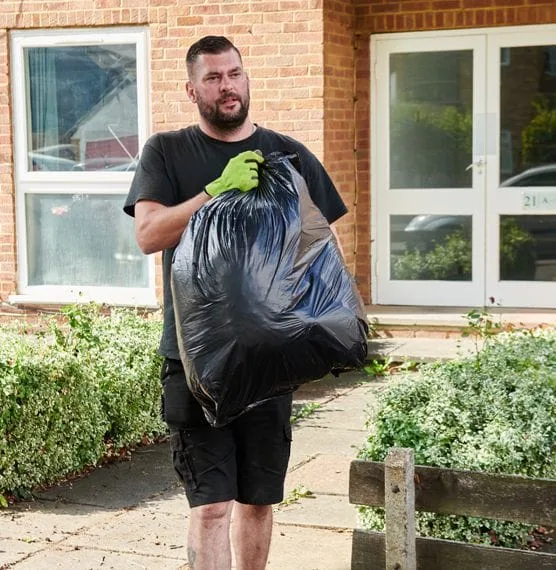 a man providing a hoarder clearance service