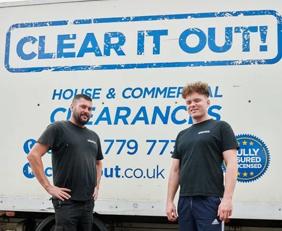 Two men performing a Hoarder Clearance