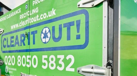 the side of a house clearance rubbish removal van in Norbury