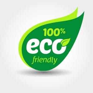 100% eco friendly badge