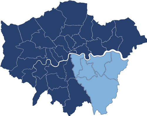 London Map - South East