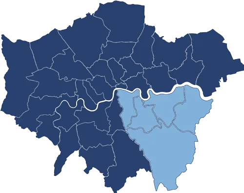 London Map - South East