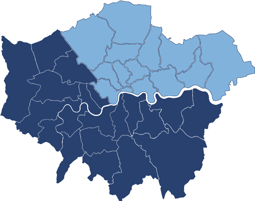 London Map - North + North East