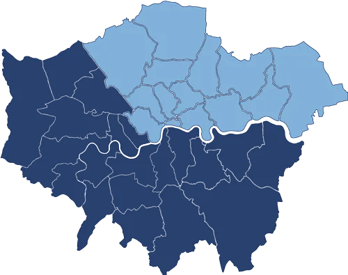 London Map - North + North East