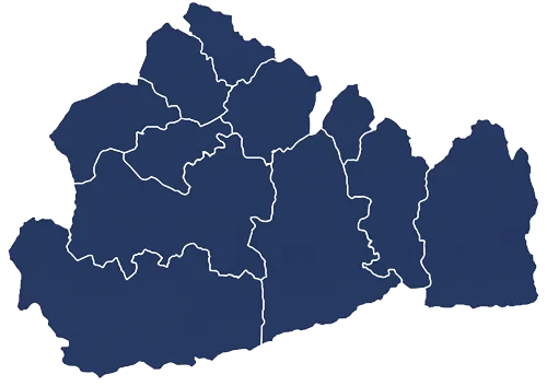 Map of Surrey