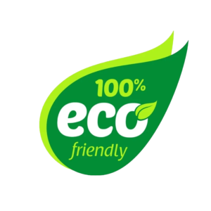 100% eco friendly badge